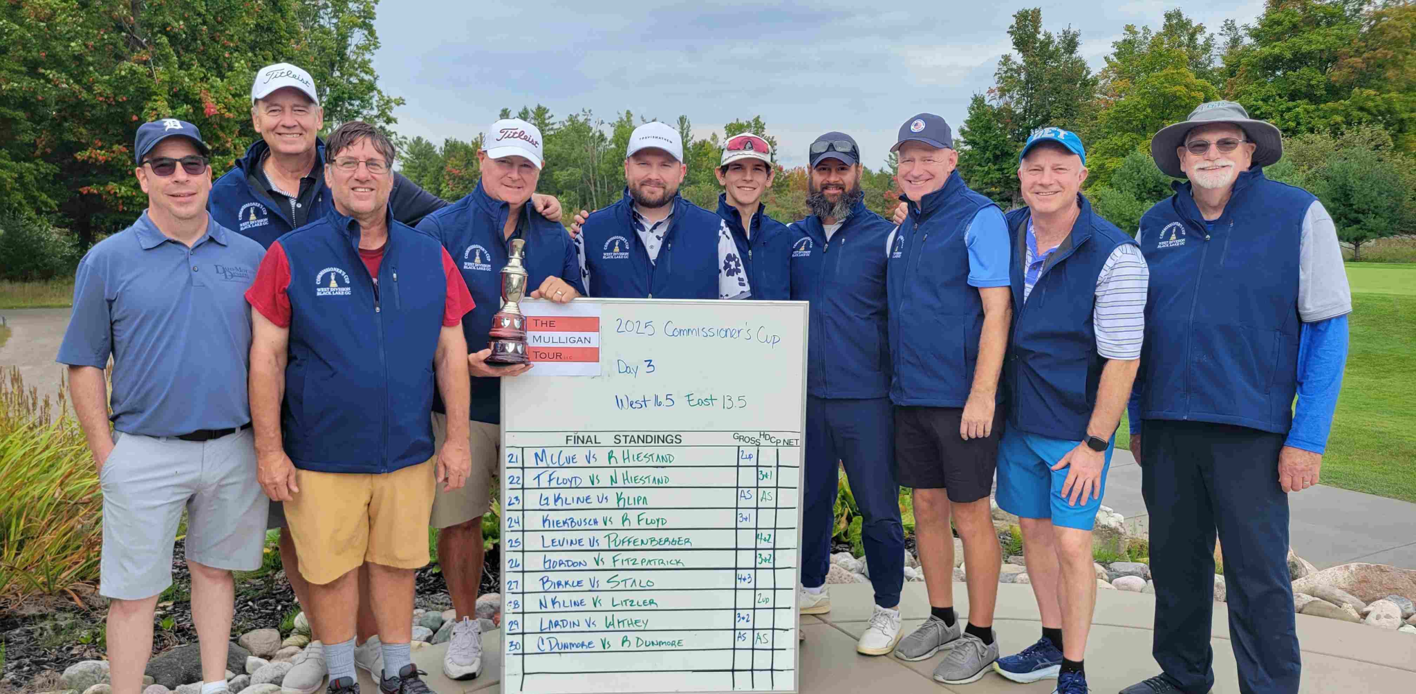 Winners of 2025 Commissioners Cup at Black Lake Golf Course in Onaway, MI