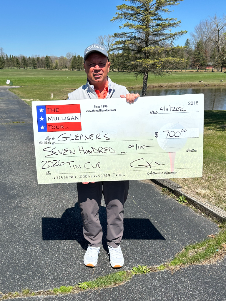 Mulligan Tour donation to Gleaners Food Bank - Superior Twp - Hickory Creek GC