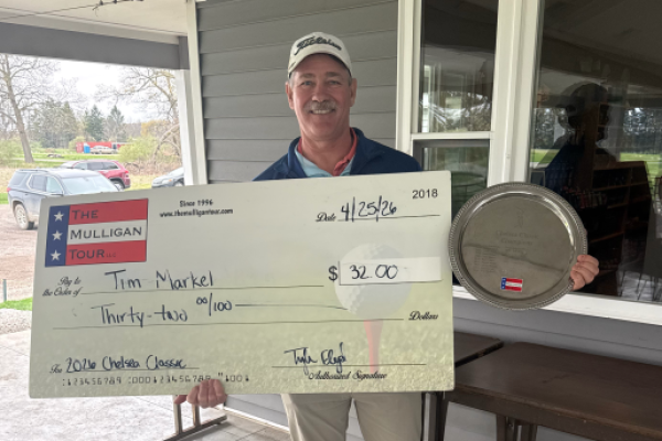 2026 Chelsea Classic recap at Calderone Golf Club Grass Lake Michigan — Tim Markel wins Mulligan Tour Western Division event